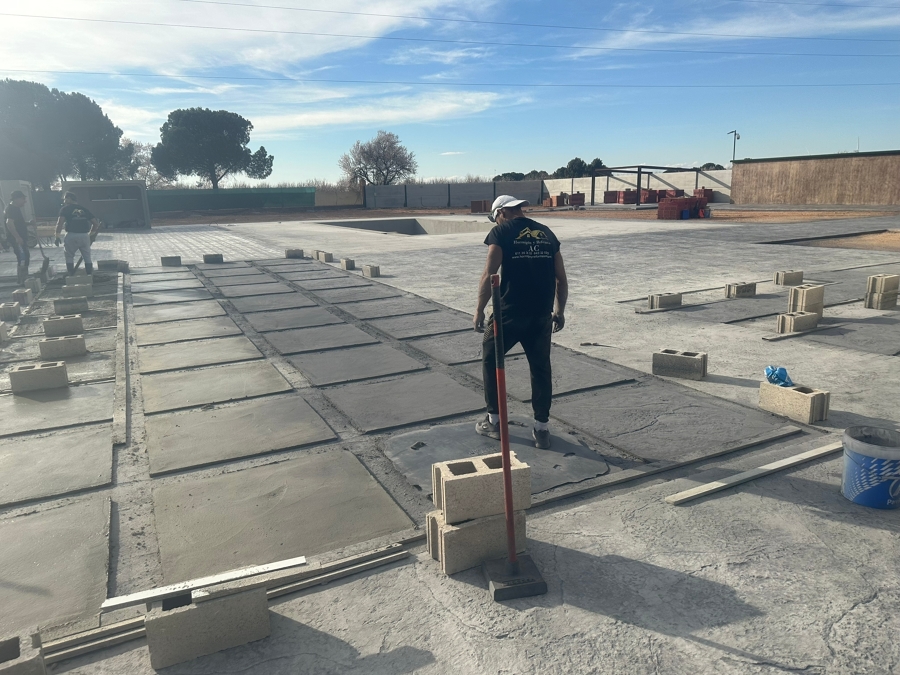 Impreso combinado con césped