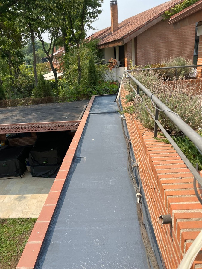 Cubierta plana no transitable