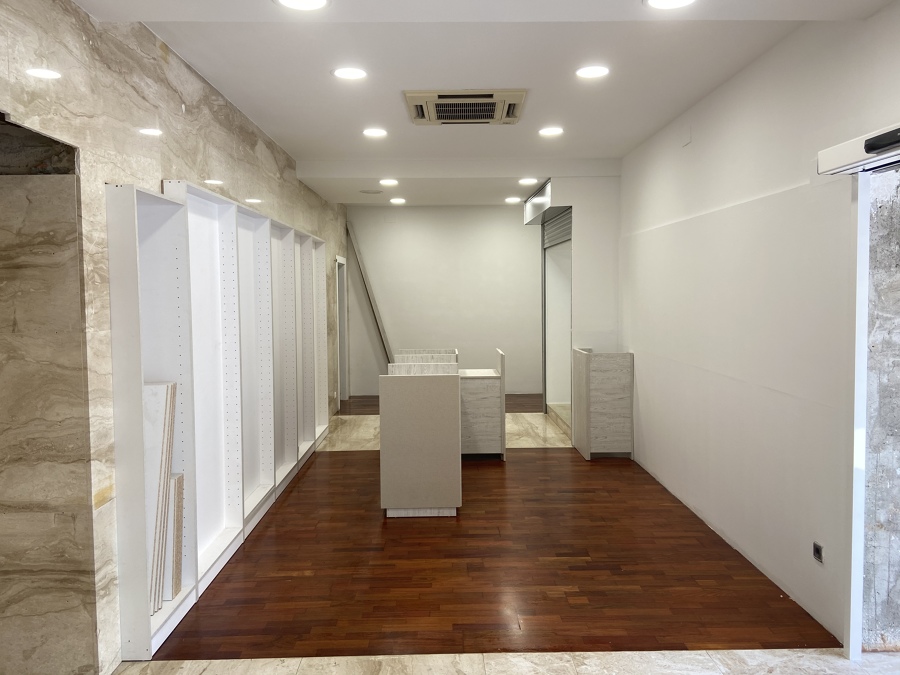 Colocación de iluminación local comercial