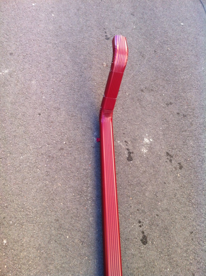 Bajante de alumnio cuadrada