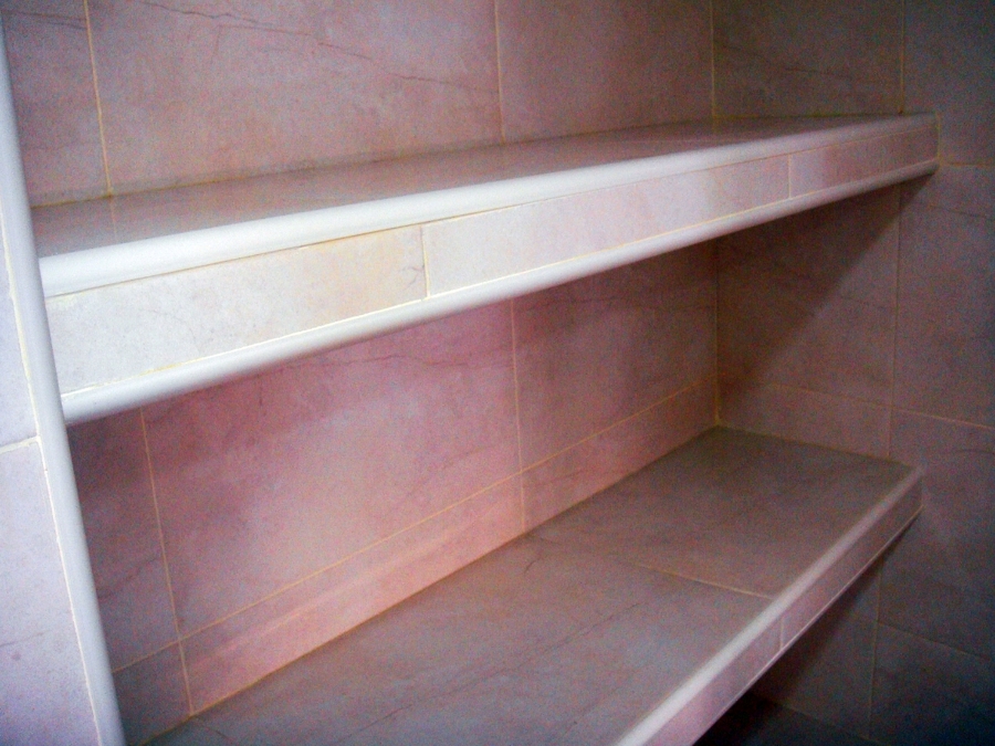 Baldas de baño de obra