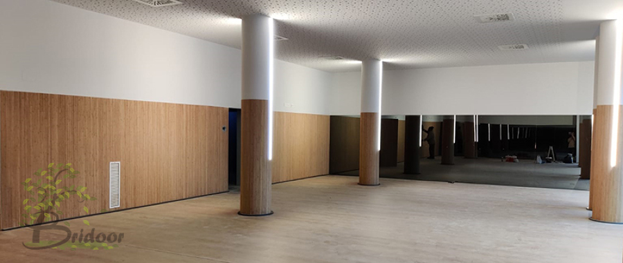 Gimnasio madera de bambú