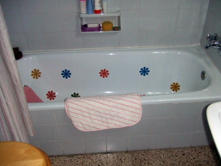 6. bañera antes de la instalación