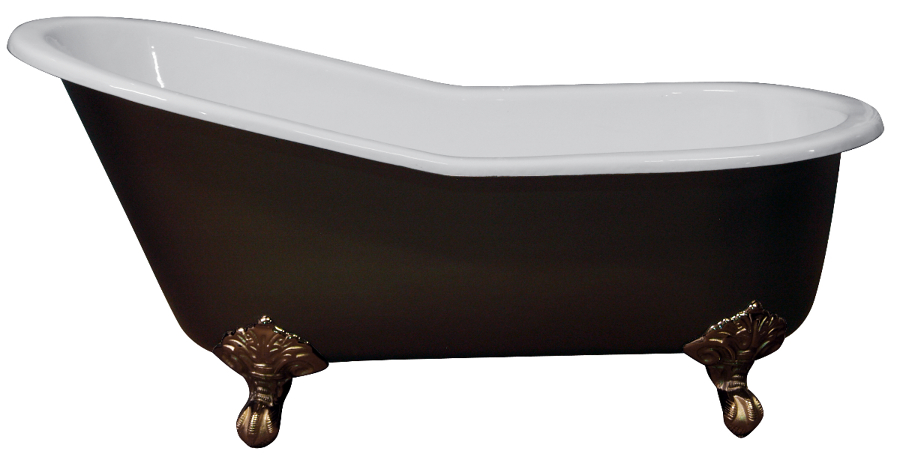 BAÑERA DE HIERRO FUNDIDO MODELO SINGLE HIGH SLIPPER