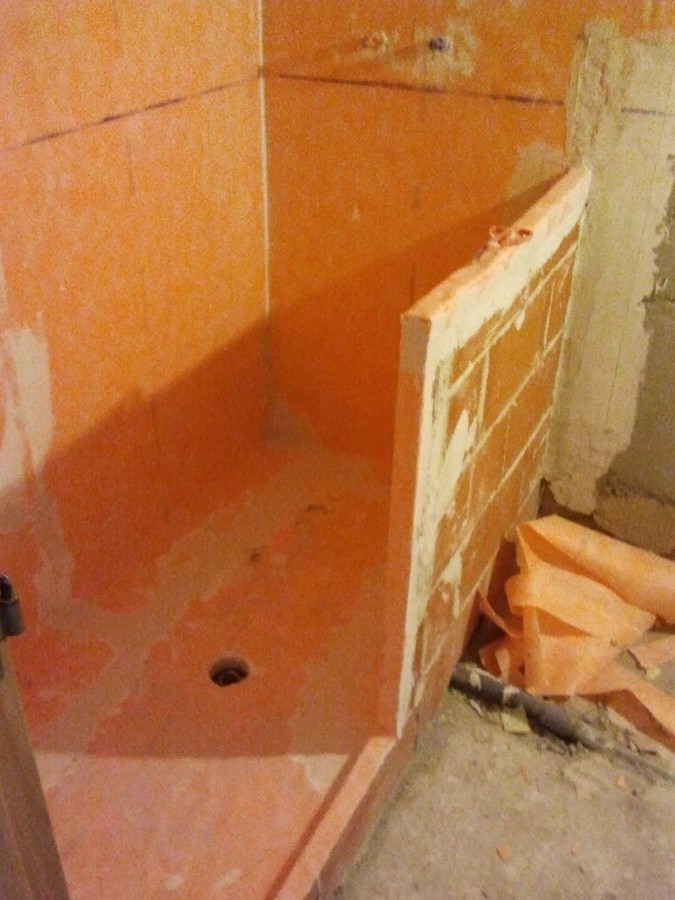 Impermeabilización de ducha de obra
