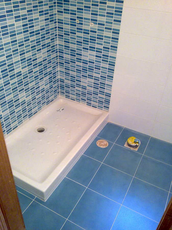 Baño azul