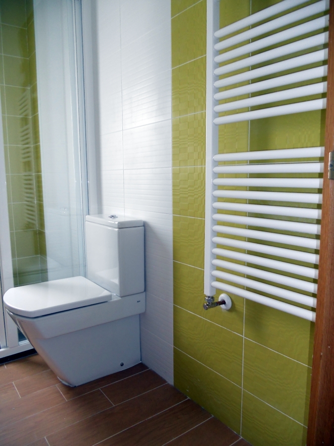 baño color pistacho