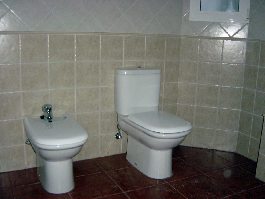 Baño con azulejos 20x20