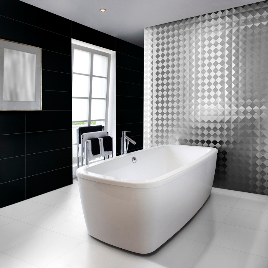 baño de diseño con azulejos de aparici