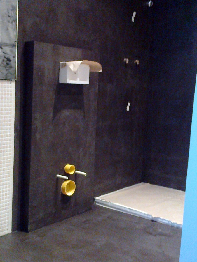 Baño de microcemento