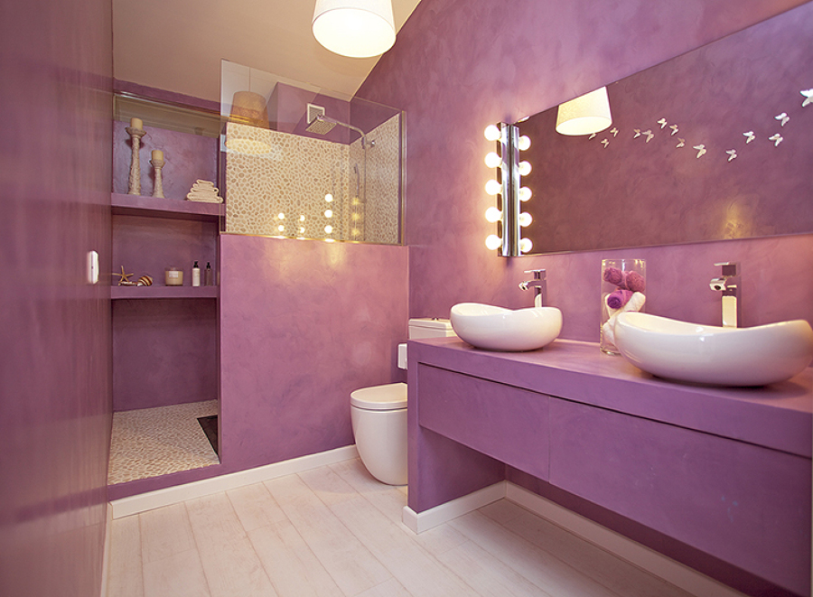 Baño en Microcemento por Arquitectos Madrid 2.0