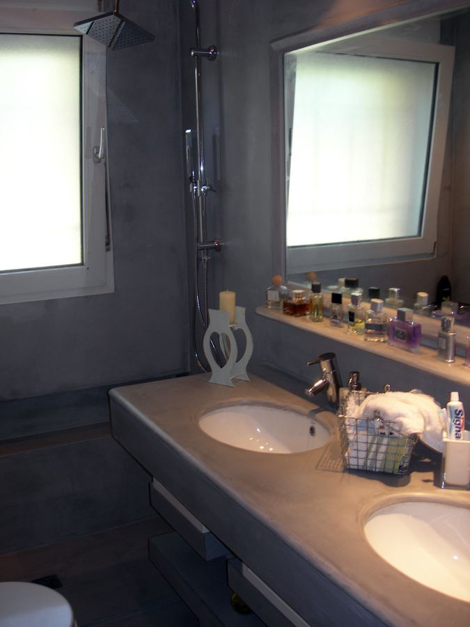 Baño microcemento