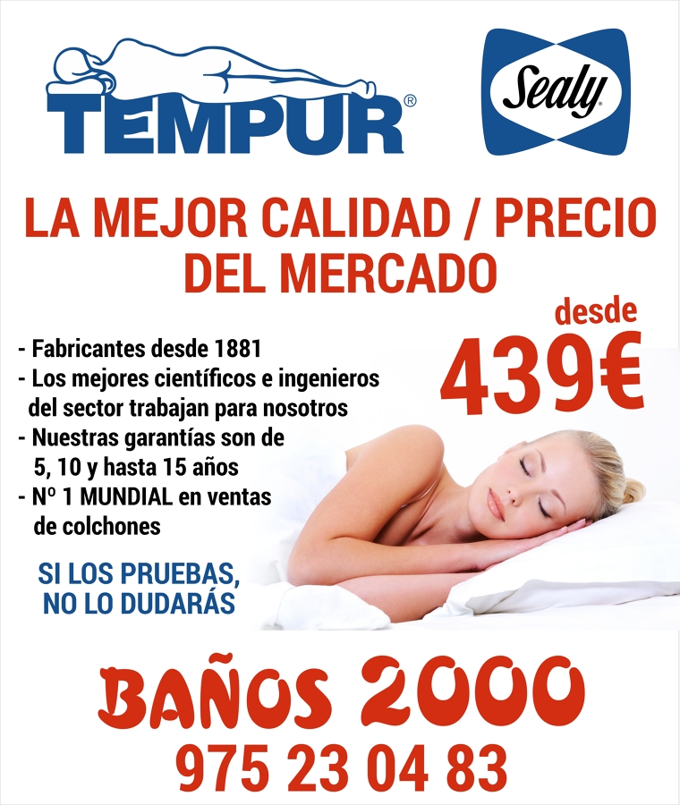 COLCHONES TEMPUR + SEALY