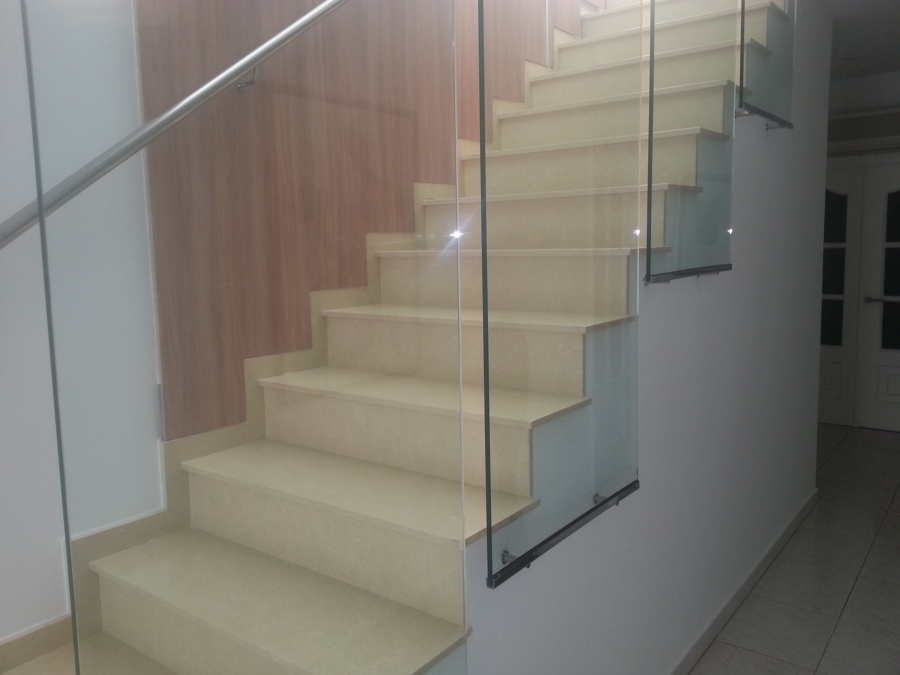 Baranda cristal inox