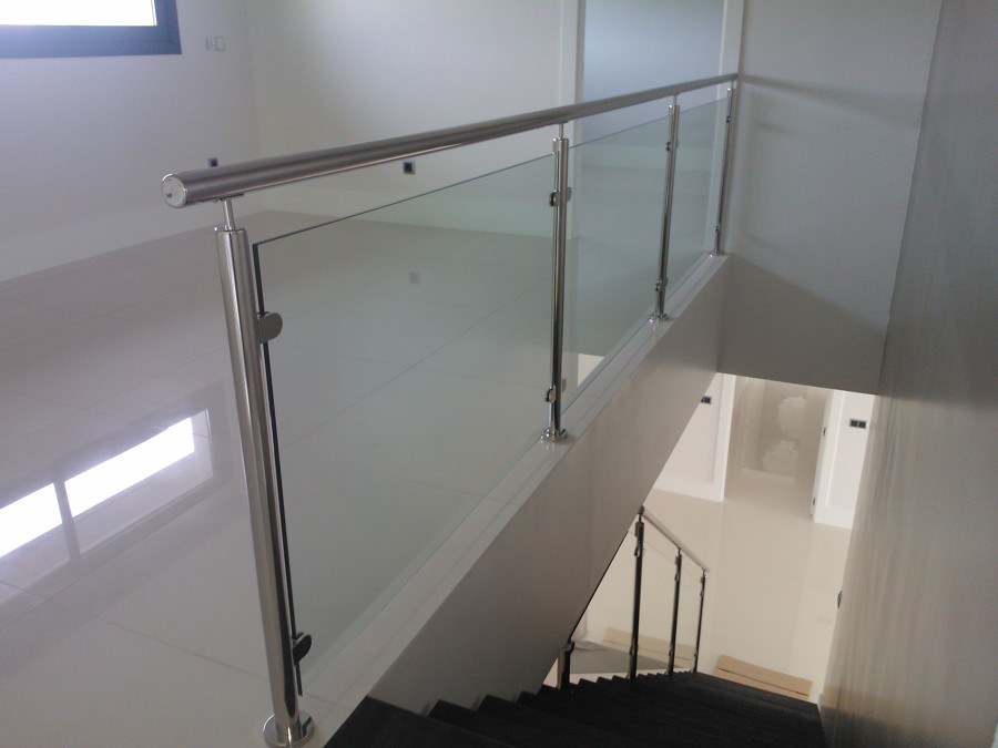 Barandilla acero inoxidable y cristal laminado