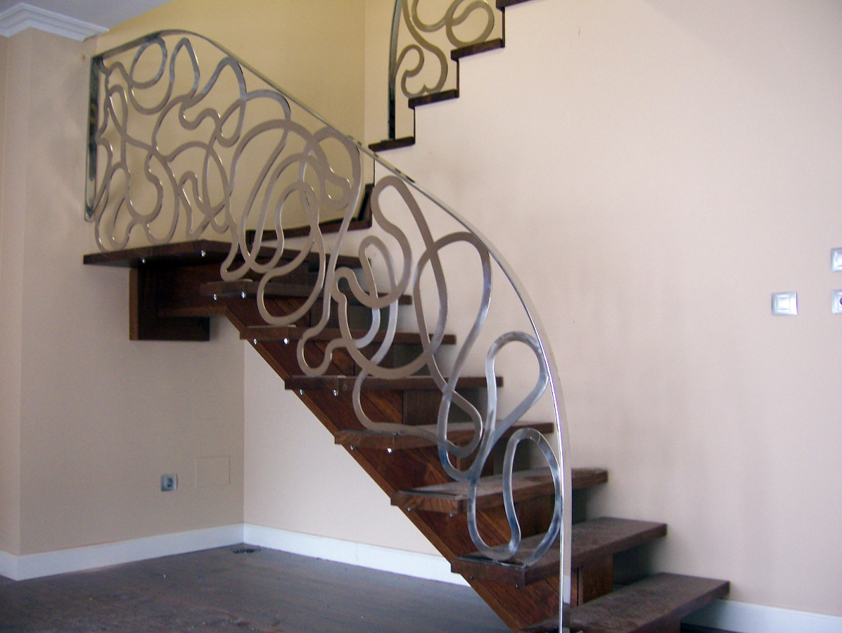 barandilla de acero inox. con pletina