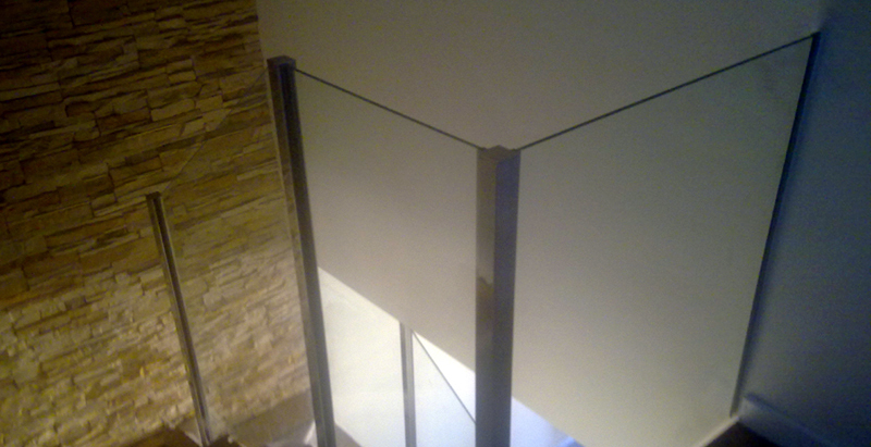 Barandilla de cristal.