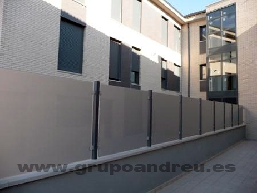 Barandilla vidrio y acero inoxidable