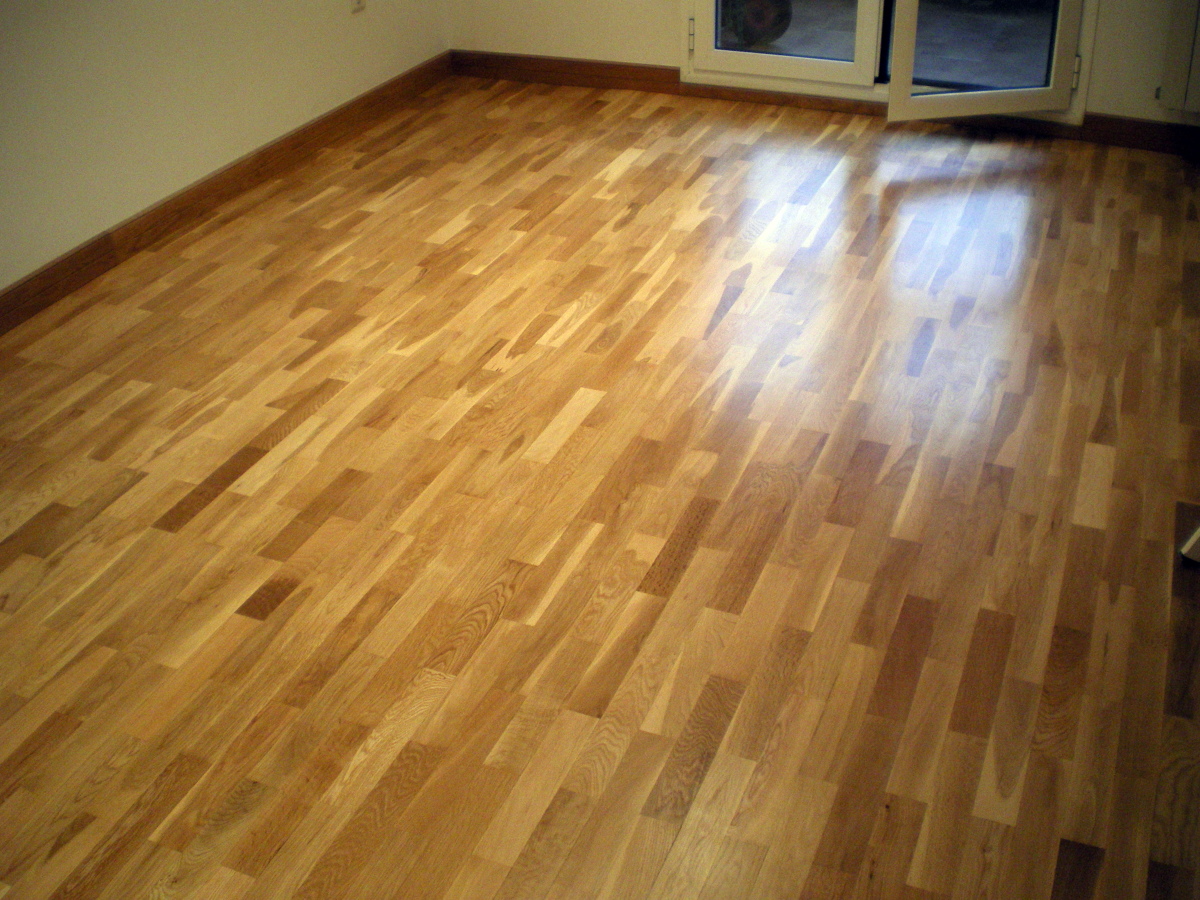 barnizado al agua satinado