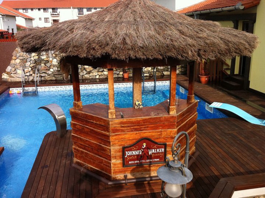 Barra de bar rústica 