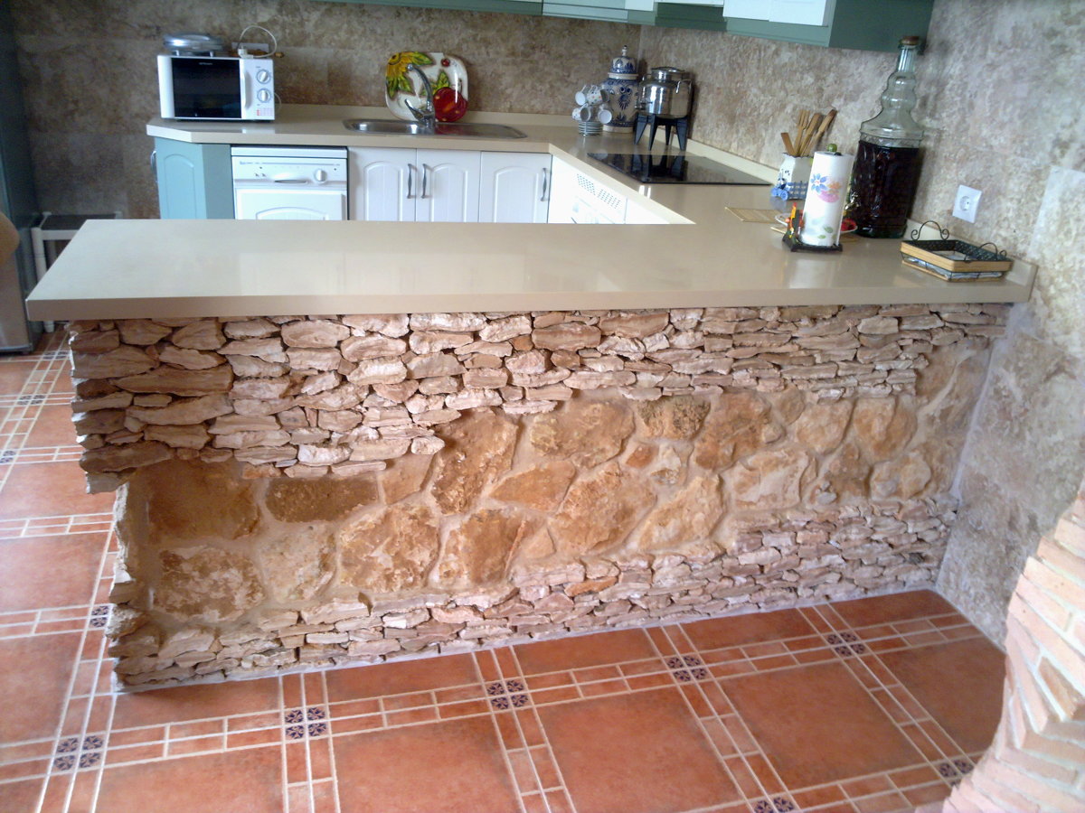 barra de cocina campera