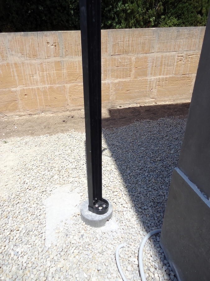 Barrera infrarrojos de tres metros.