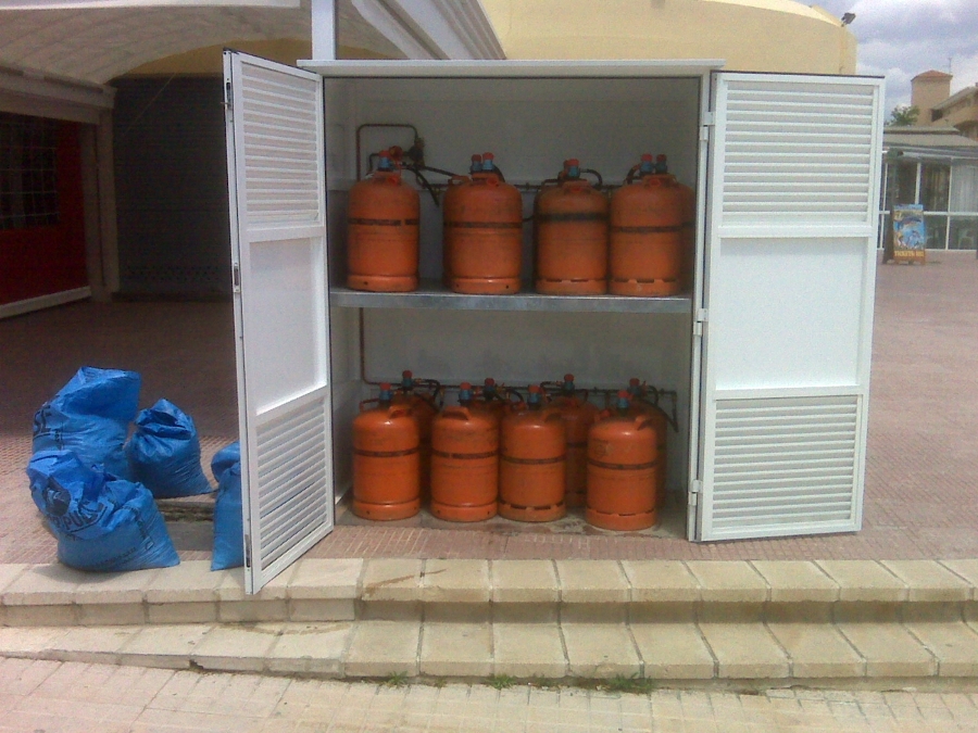 Bateria de botellas propano