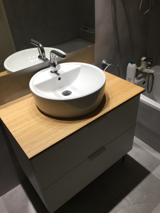 Renovar sin obra Microcemento sobre azulejos