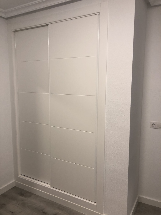 Armario corredera lacado blanco R4