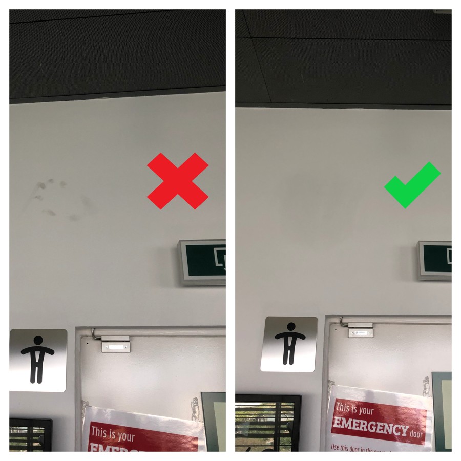 Eliminado de marcha de una mano en lo alto de una pared.