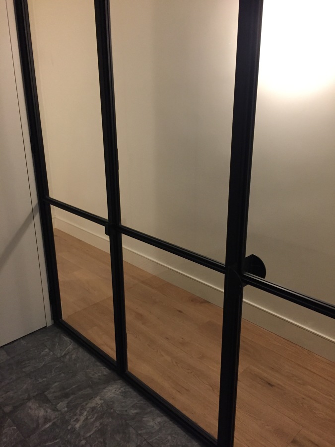 Mampara hierro cocina 3 hojas