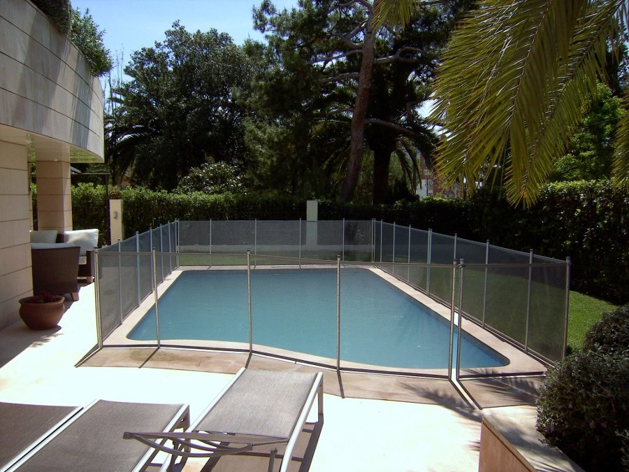 BabySecur Vallas para piscinas Gris