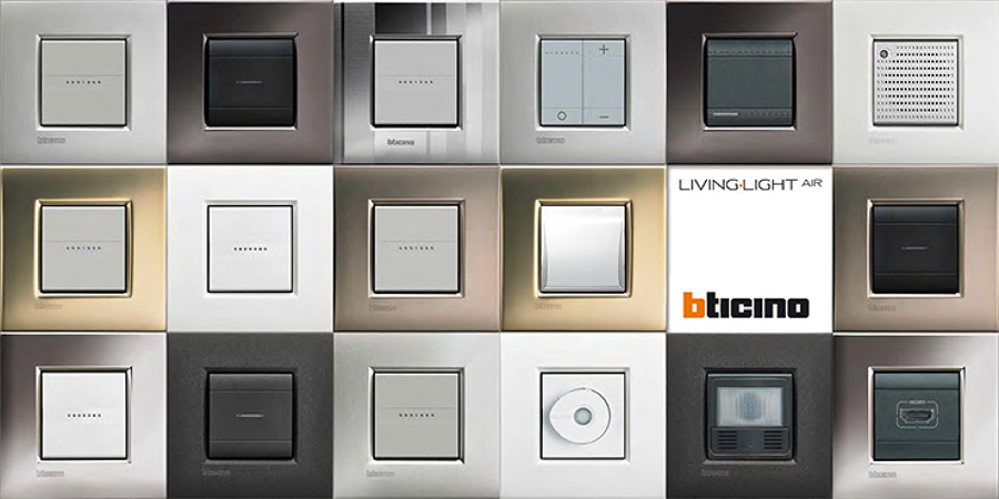 Mecanismos BTicino para instalación empotrada