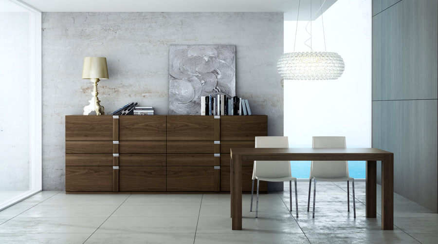 Bufet TK.2 xapa noguera tirador cromat