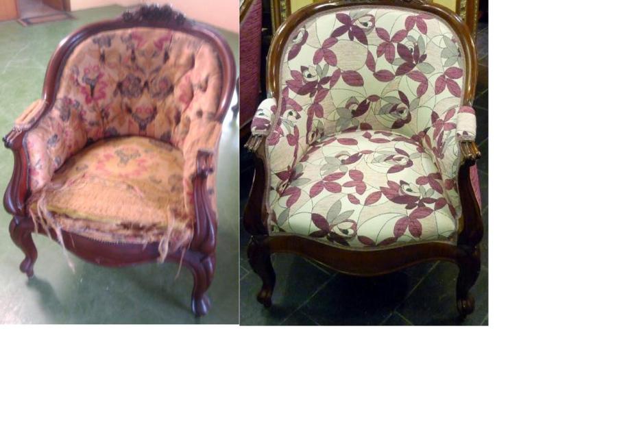 Butaca en caoba cubana.