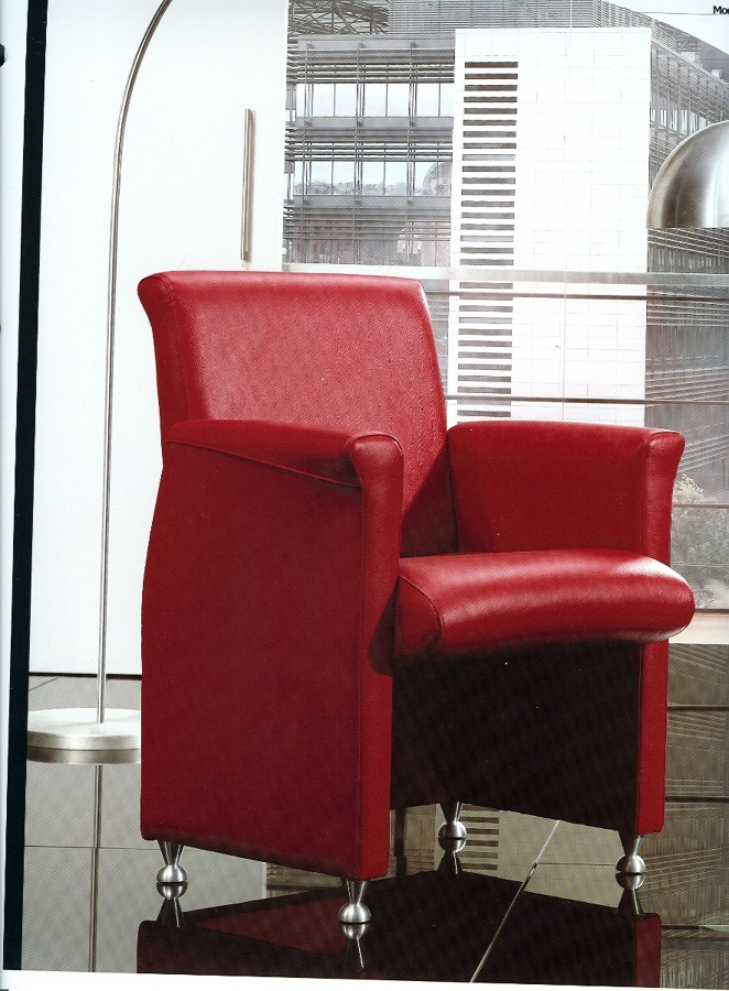 butaca Polipiel  Roja