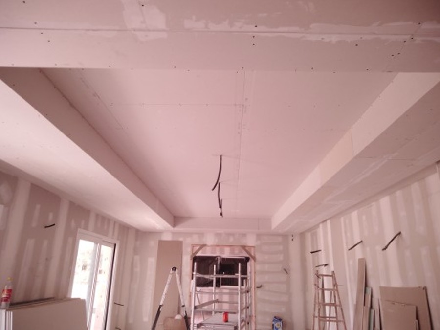 todo pladur techo dos alturas