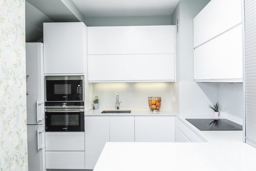 Cocina con peninsula