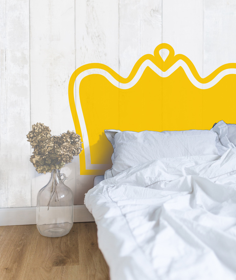 cabecero infantil vintage en sticker