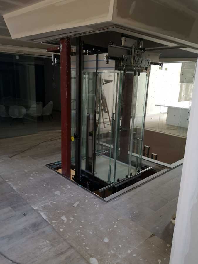 Cabina de cristal total