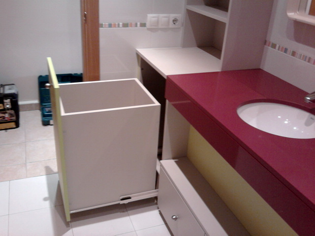 cajon lavabo extraible
