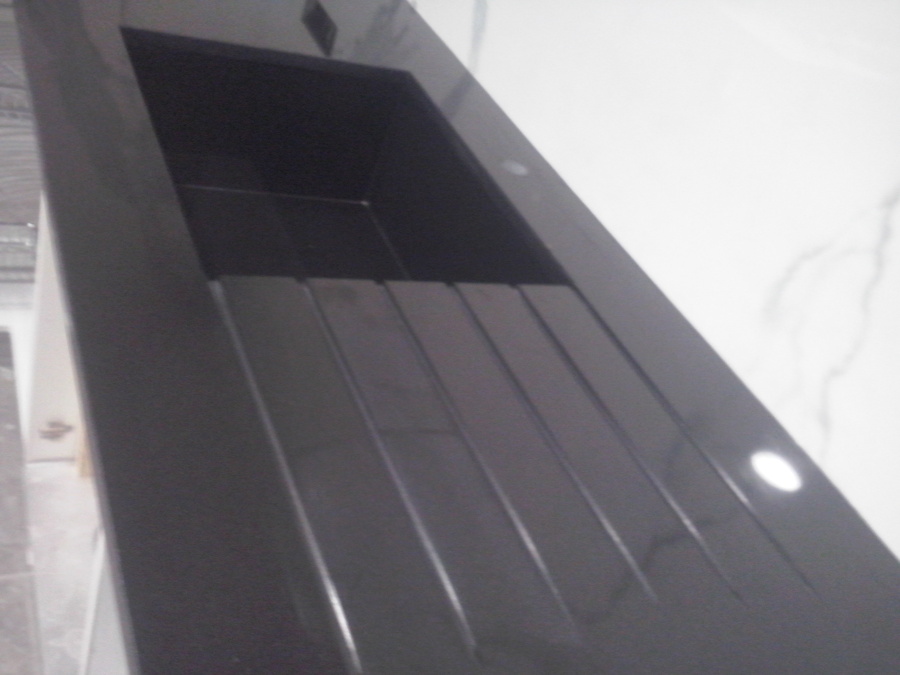 Encimera cocina granito negro intenso