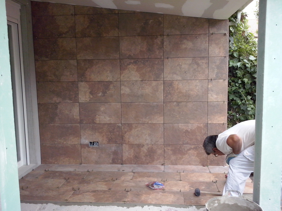 alicatado de un porche