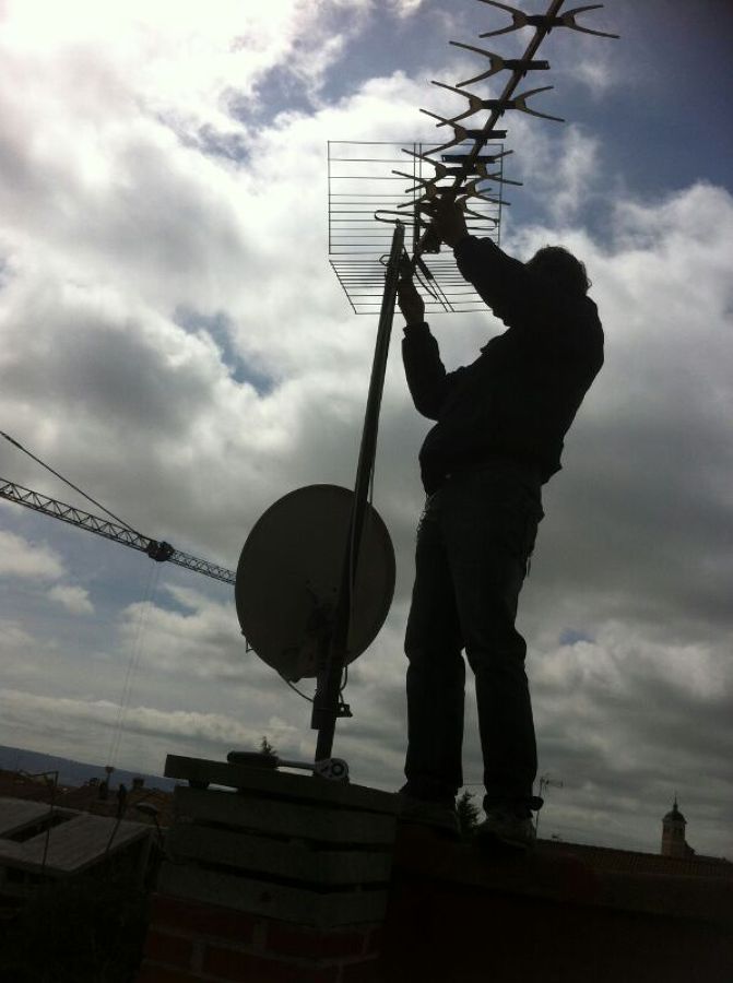 cambiando antena