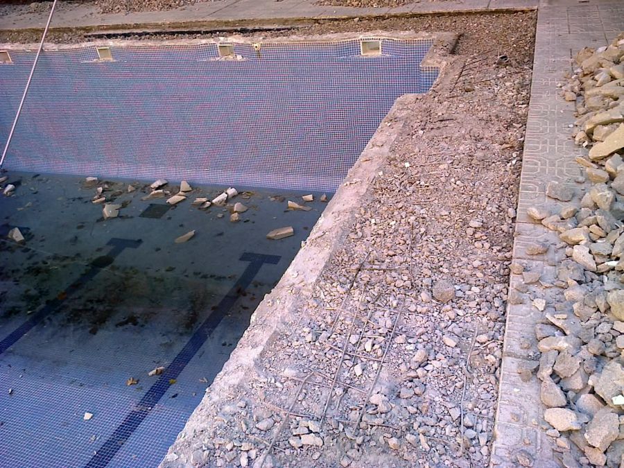 cambiar playa piscina