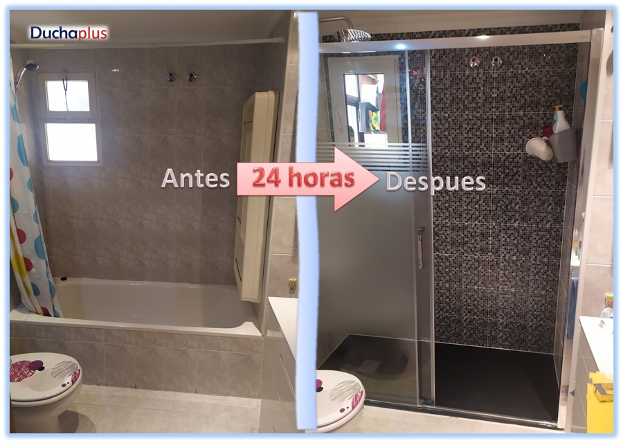 Cambio de bañera por plato de ducha