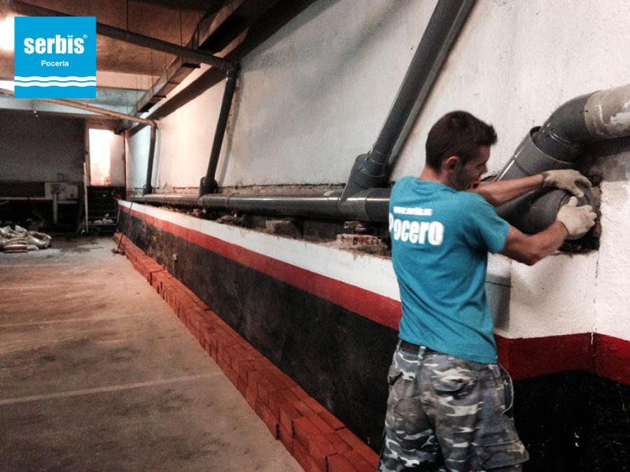 Cambio de tubular en garaje 