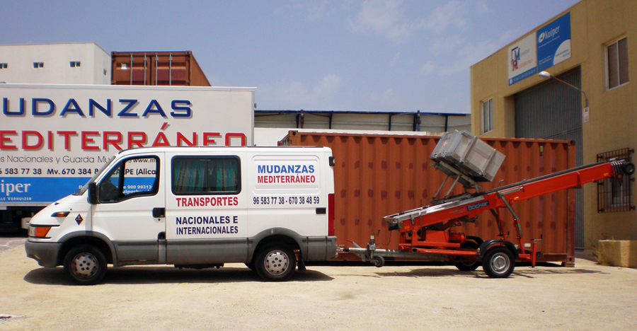 Camión, Furgoneta, plataforma elevadora