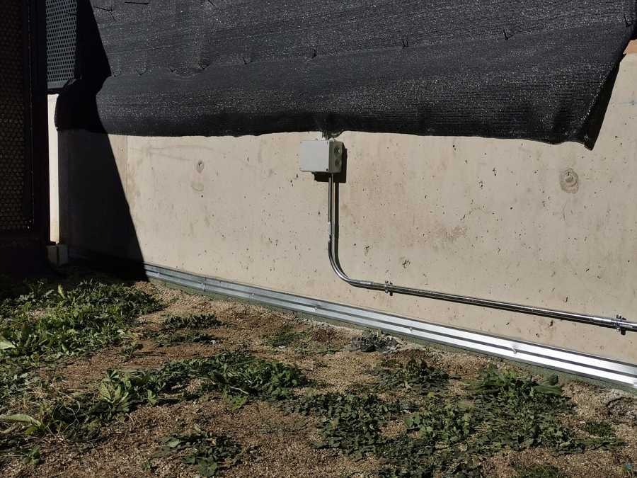 Instalación eléctrica exterior.