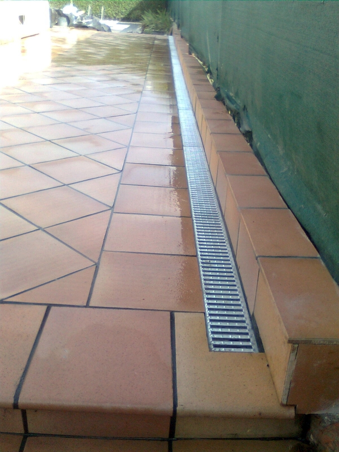 Canaleta integrada terminada